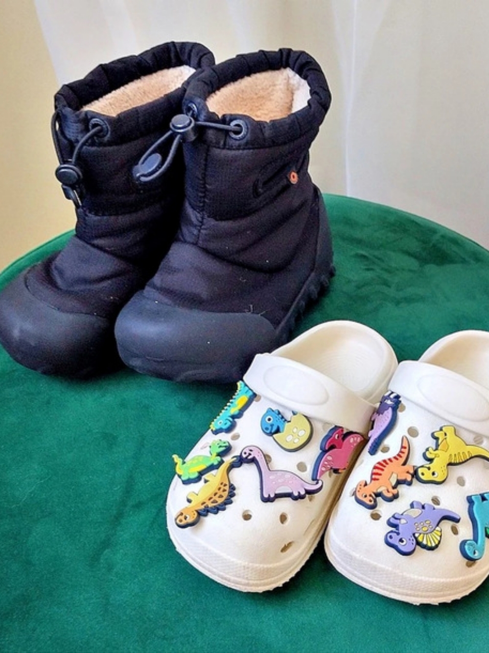 Kids Bundle BOGS Snow Boots & Dinosaur Clogs US 10